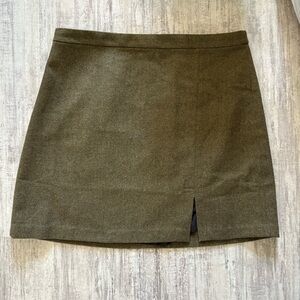 Banana Republic Olive A-Line Mini Skirt Size 12